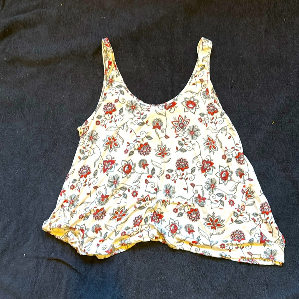 H&M Tank sheer floral summer shirt